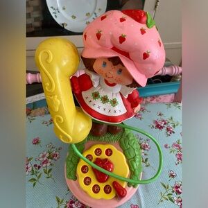Strawberry-Themed Kids Toy Phone 1984